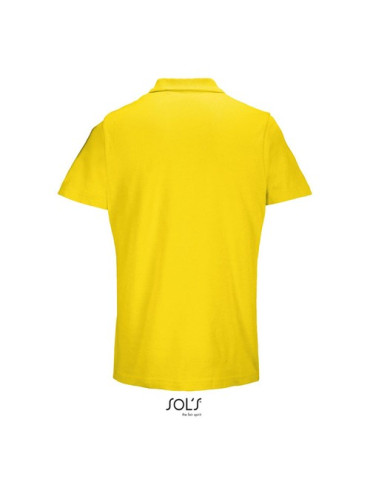 Polo unisexe personnalisé  PULSE Matières : coton Taille textile : XL Couleurs : jaune objet promotionnel éco-responsable