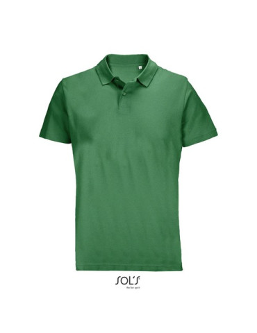 Polo unisexe personnalisé  PULSE Matières : coton Taille textile : S Couleurs : vert prairie goodies publicitaire événementiel