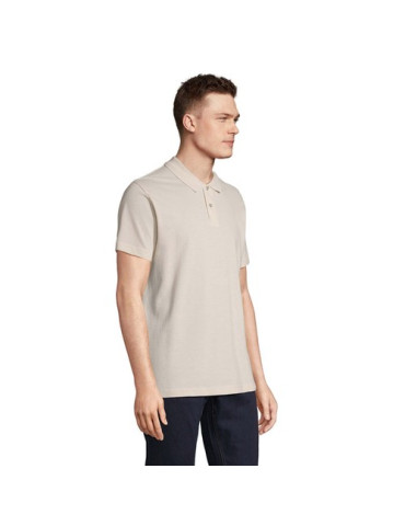 Polo unisexe personnalisé  PULSE Matières : coton Taille textile : XXL Couleurs : lin objet publicitaire robuste