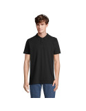 Polo unisexe personnalisé  PULSE Matières : coton Taille textile : S Couleurs : noir marquage laser ultra précis