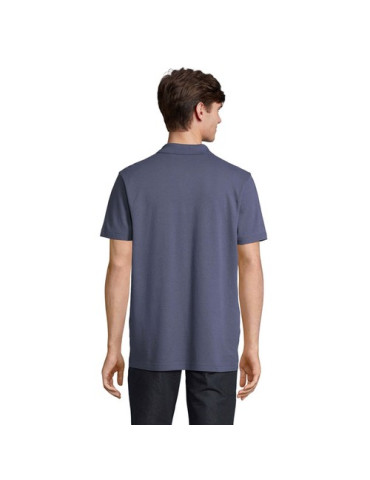 Polo unisexe personnalisé  PULSE Matières : coton Taille textile : S Couleurs : bleu denim livraison express 24h 48h