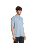 Polo unisexe personnalisé  PULSE Matières : coton Taille textile : L Couleurs : bleu ciel pur marquage couleur éclatante
