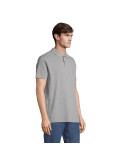 Polo unisexe personnalisé  PULSE Matières : coton Taille textile : S Couleurs : gris chiné goodies entreprise design