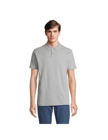 Polo unisexe personnalisé  PULSE Matières : coton Taille textile : S Couleurs : gris pur cadeau entreprise pas cher
