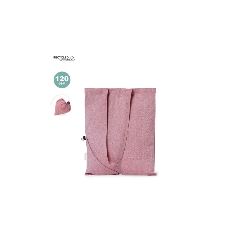 Sac Éco-responsable Pliable Personnalisé en Coton Recyclé à Prix Abordable - Biyon Matières : coton recyclé Couleurs : bleu cade