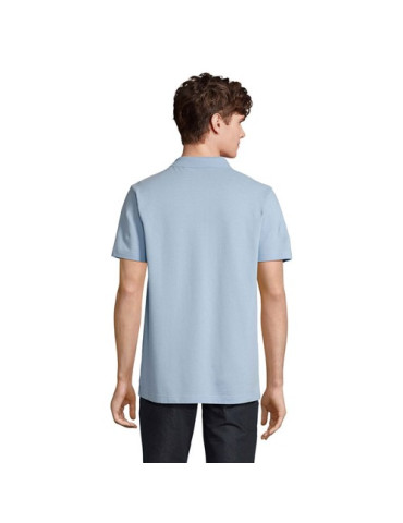 Polo unisexe personnalisé  PULSE Matières : coton Taille textile : S Couleurs : bleu ciel pur livraison express 24h 48h