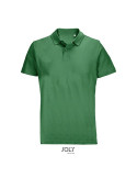 Polo unisexe personnalisé  PULSE Matières : coton Taille textile : XXL Couleurs : vert prairie marquage couleur éclatante