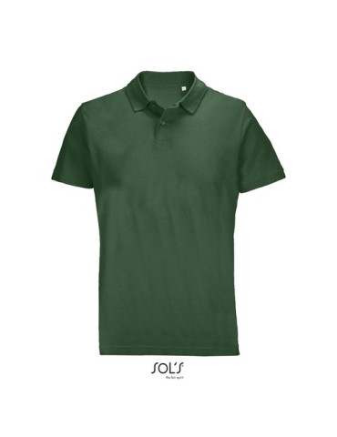 Polo unisexe personnalisé  PULSE Matières : coton Taille textile : L Couleurs : vert bouteille objet promo petit budget