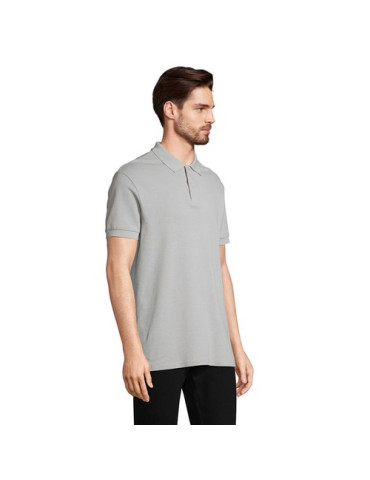 Polo homme personnalisé  Pacific Matières : coton Taille textile : M Couleurs : gris pur cadeau entreprise pas cher