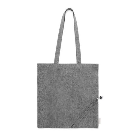 Sac Éco-responsable Pliable Personnalisé en Coton Recyclé à Prix Abordable - Biyon Matières : coton recyclé Couleurs : bleu marq