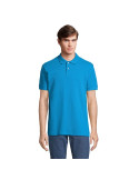 Polo homme personnalisé  Pacific Matières : coton Taille textile : XL Couleurs : bleu aqua personnalisation sur mesure