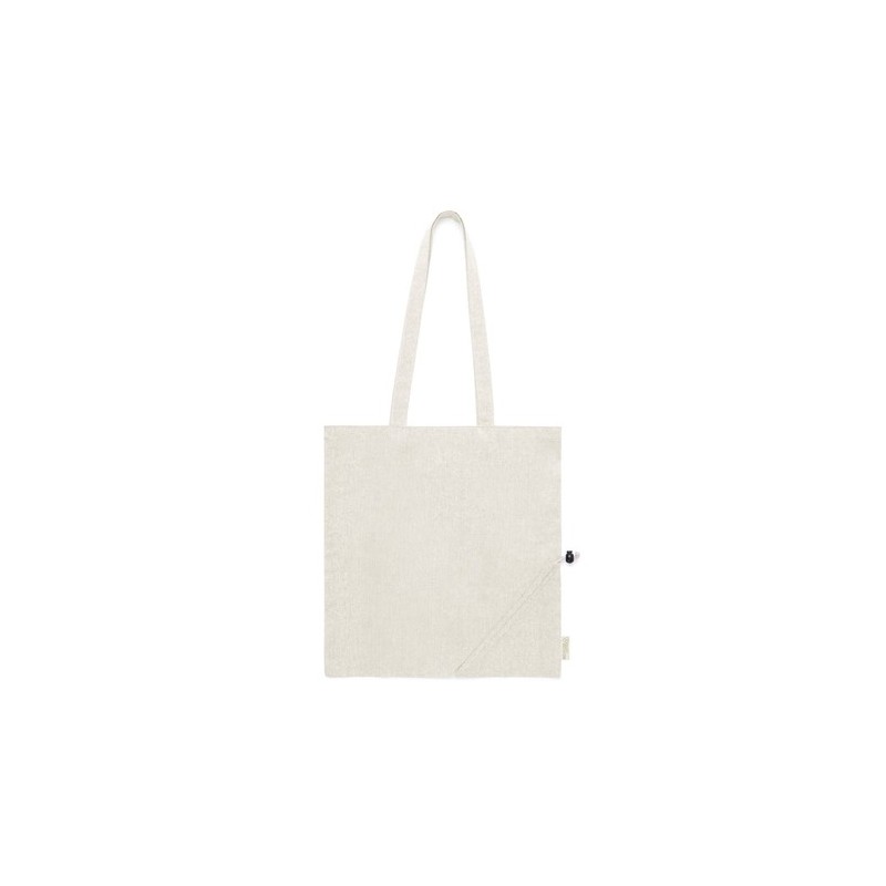 Sac Éco-responsable Pliable Personnalisé en Coton Recyclé à Prix Abordable - Biyon Matières : coton recyclé Couleurs : naturel i