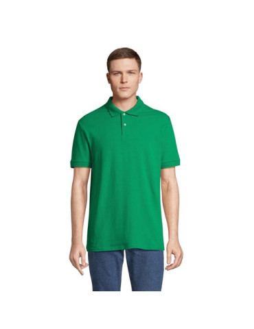 Polo homme personnalisé  Pacific Matières : coton Taille textile : L Couleurs : vert prairie personnalisation rapide en France