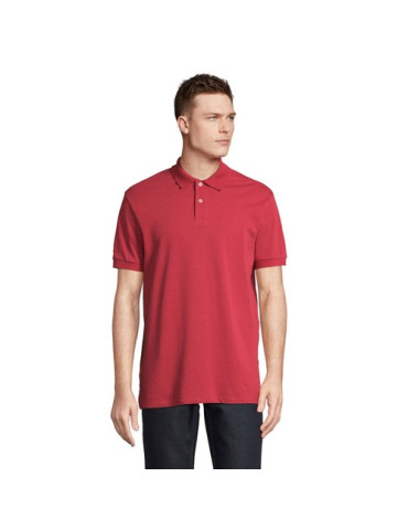 Polo homme personnalisé  Pacific Matières : coton Taille textile : S Couleurs : rouge doux impression logo haute qualité