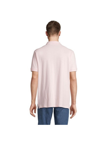 Polo homme personnalisé  Pacific Matières : coton Taille textile : M Couleurs : rose pâle goodies entreprise design