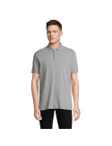 Polo homme personnalisé  Pacific Matières : coton Taille textile : S Couleurs : gris chiné impression logo haute qualité