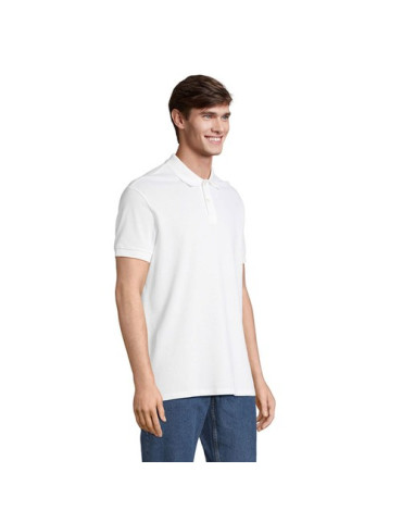 Polo homme personnalisé  Pacific Matières : coton Taille textile : 3XL Couleurs : blanc goodies publicitaire événementiel