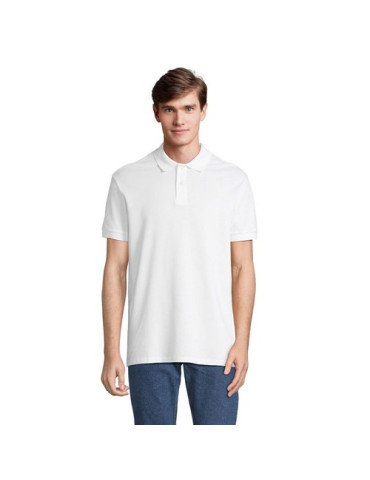Polo homme personnalisé  Pacific Matières : coton Taille textile : XL Couleurs : blanc cadeau entreprise pas cher