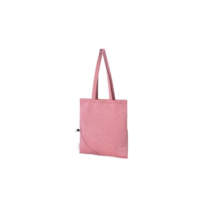 Sac Éco-responsable Pliable Personnalisé en Coton Recyclé à Prix Abordable - Biyon Matières : coton recyclé Couleurs : noir acce