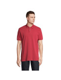 Polo homme personnalisé  Pacific Matières : coton Taille textile : XL Couleurs : rouge doux objet promotionnel éco-responsable