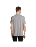 Polo homme personnalisé  Pacific Matières : coton Taille textile : 3XL Couleurs : gris chiné objet promo petit budget