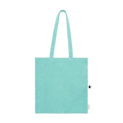 Sac Éco-responsable Pliable Personnalisé en Coton Recyclé à Prix Abordable - Biyon Matières : coton recyclé Couleurs : noir cade