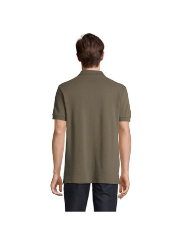 Polo homme personnalisé  Pacific Matières : coton Taille textile : L Couleurs : vert armée goodies personnalisé en stock