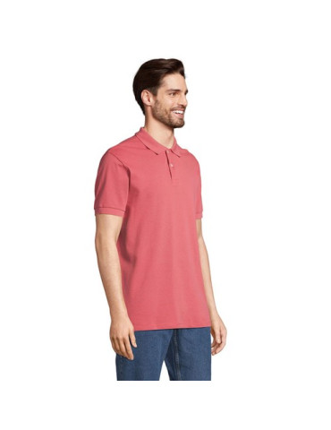 Polo homme personnalisé  Pacific Matières : coton Taille textile : XXL Couleurs : rose doux goodies publicitaire événementiel