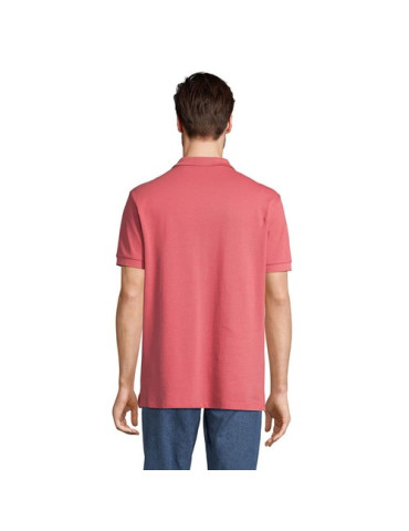 Polo homme personnalisé  Pacific Matières : coton Taille textile : XL Couleurs : rose doux cadeau client original