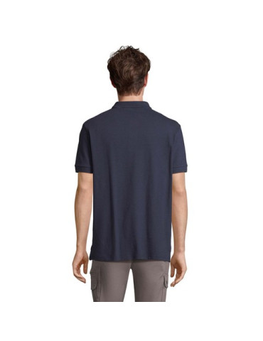 Polo homme personnalisé  Pacific Matières : coton Taille textile : M Couleurs : french navy impression logo haute qualité