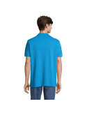 Polo homme personnalisé  Pacific Matières : coton Taille textile : XXL Couleurs : bleu aqua personnalisation rapide en France
