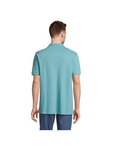 Polo homme personnalisé  Pacific Matières : coton Taille textile : XXL Couleurs : bleu piscine personnalisable avec votre logo