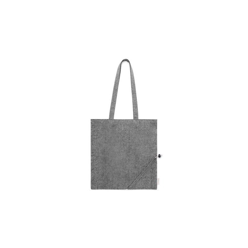 Sac Éco-responsable Pliable Personnalisé en Coton Recyclé à Prix Abordable - Biyon Matières : coton recyclé Couleurs : rouge mar
