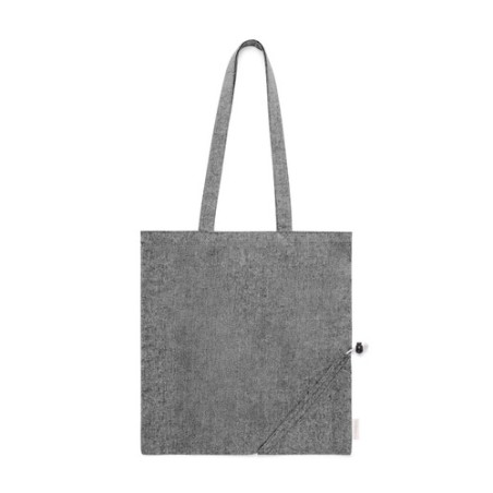 Sac Éco-responsable Pliable Personnalisé en Coton Recyclé à Prix Abordable - Biyon Matières : coton recyclé Couleurs : rouge mar