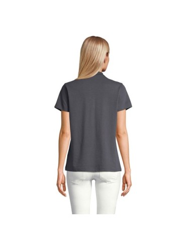 Polo personnalisé pour femme - Pulse Matières : coton Taille textile : L Couleurs : gris souris goodies publicitaire durable
