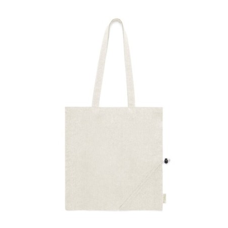 Sac Éco-responsable Pliable Personnalisé en Coton Recyclé à Prix Abordable - Biyon Matières : coton recyclé Couleurs : rouge cad