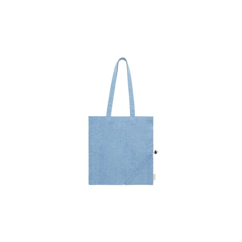 Sac Éco-responsable Pliable Personnalisé en Coton Recyclé à Prix Abordable - Biyon Matières : coton recyclé Couleurs : rouge imp