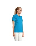 Polo personnalisé pour femme - Pulse Matières : coton Taille textile : XL Couleurs : bleu aqua cadeau collaborateur premium