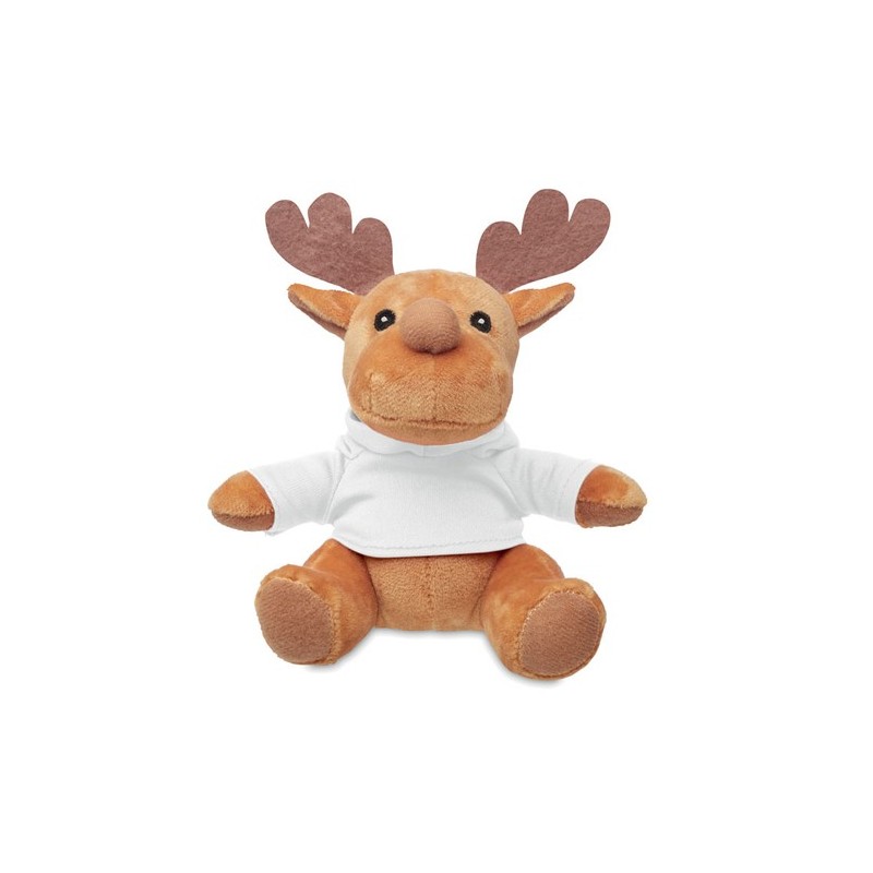 Renne en peluche RUDOLPH avec capuche amovible Renne en peluche RUDOLPH avec capuche amovible