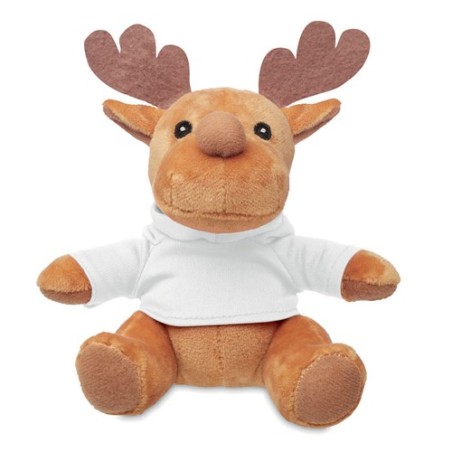 Renne en peluche RUDOLPH avec capuche amovible Renne en peluche RUDOLPH avec capuche amovible