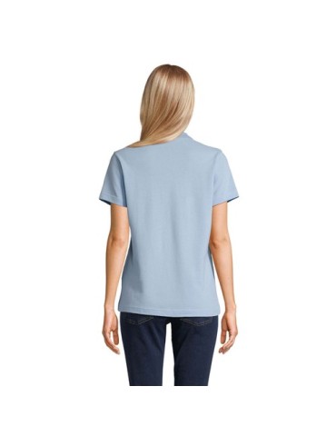 Polo personnalisé pour femme - Pulse Matières : coton Taille textile : XXL Couleurs : bleu ciel pur personnalisation sur mesure