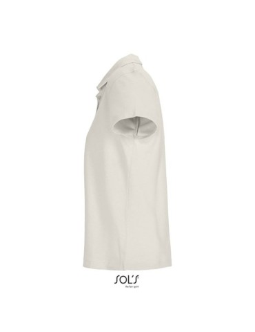 Polo personnalisé pour femme - Pulse Matières : coton Taille textile : M Couleurs : écru livraison express 24h 48h