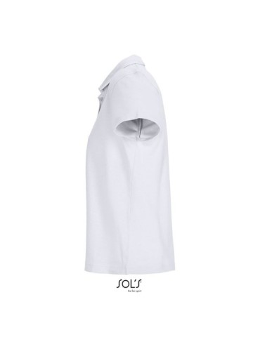 Polo personnalisé pour femme - Pulse Matières : coton Taille textile : XXL Couleurs : blanc marquage laser ultra précis
