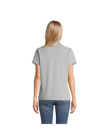 Polo personnalisé pour femme - Pulse Matières : coton Taille textile : L Couleurs : gris pur goodies publicitaire événementiel