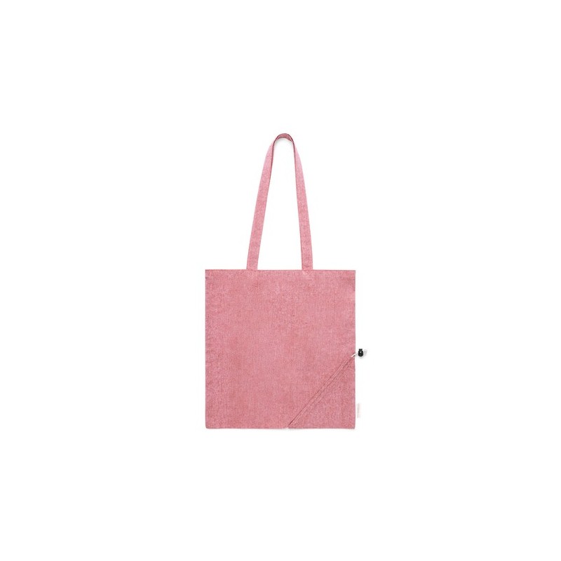 Sac Éco-responsable Pliable Personnalisé en Coton Recyclé à Prix Abordable - Biyon Matières : coton recyclé Couleurs : vert impr