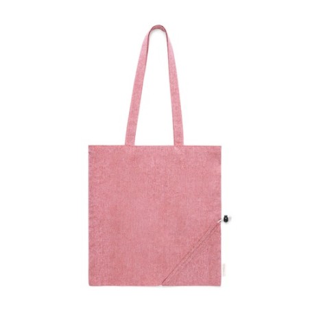 Sac Éco-responsable Pliable Personnalisé en Coton Recyclé à Prix Abordable - Biyon Matières : coton recyclé Couleurs : vert impr