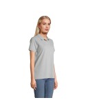 Polo personnalisé pour femme - Pulse Matières : coton Taille textile : XL Couleurs : gris pur objet publicitaire robuste