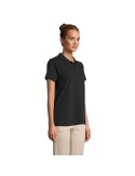 Polo personnalisé pour femme - Pulse Matières : coton Taille textile : XS Couleurs : noir cadeau entreprise pas cher