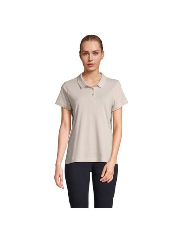 Polo personnalisé pour femme - Pulse Matières : coton Taille textile : XXL Couleurs : lin cadeau client original