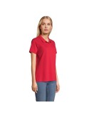 Polo personnalisé pour femme - Pulse Matières : coton Taille textile : M Couleurs : rouge personnalisation sur mesure